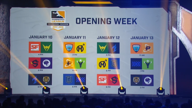 OWL Schedule