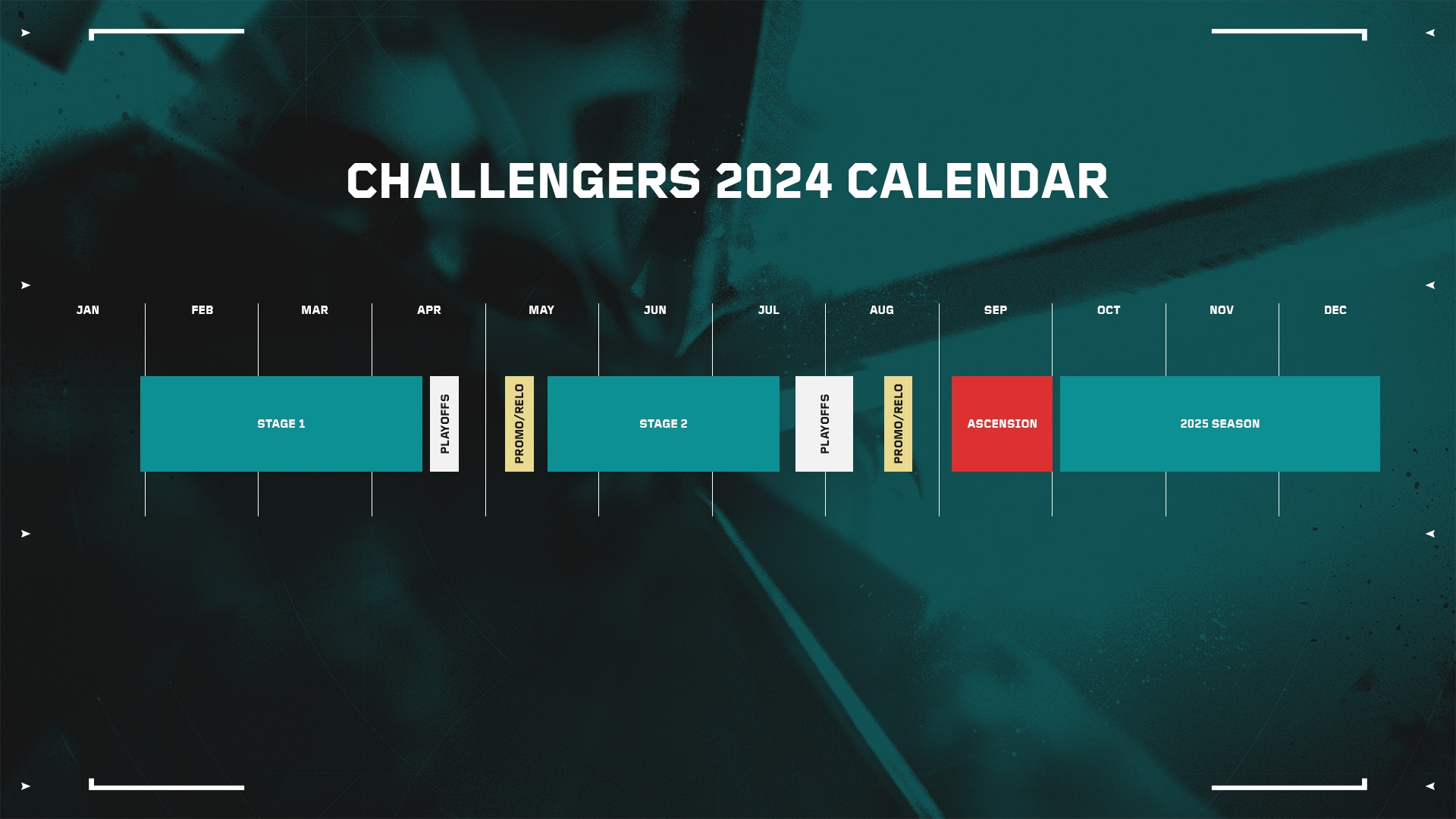 The Challengers 2024 calendar