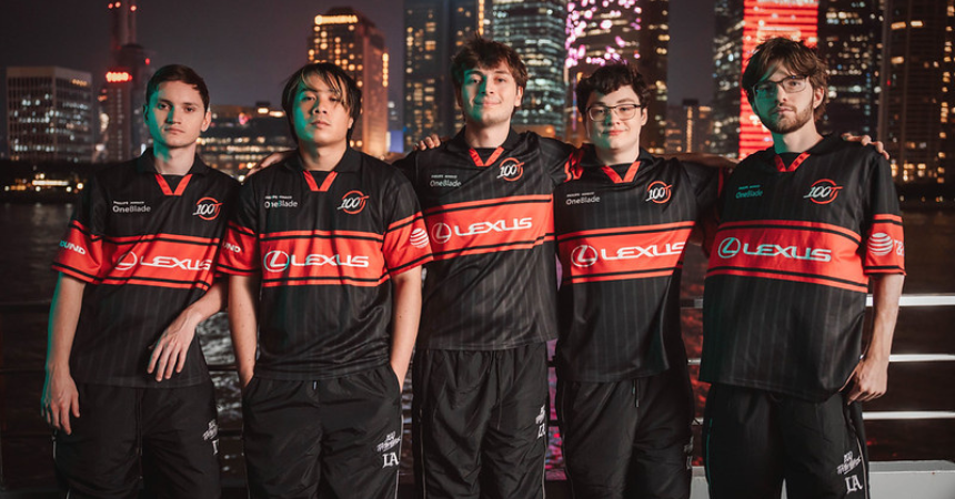 100 Thieves atropela a T1 por 2 a 0 e avança no Grupo A do torneio